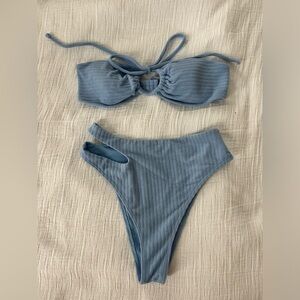 ABERCROMBIE & FITCH BLUE BIKINI SET